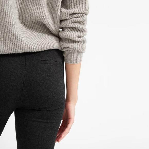 Everlane Gray Ponte Pull on Side Zip Skinny Ankle Pants Size 6 - Picture 7 of 14